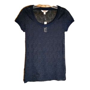 Decree black lace camisole top